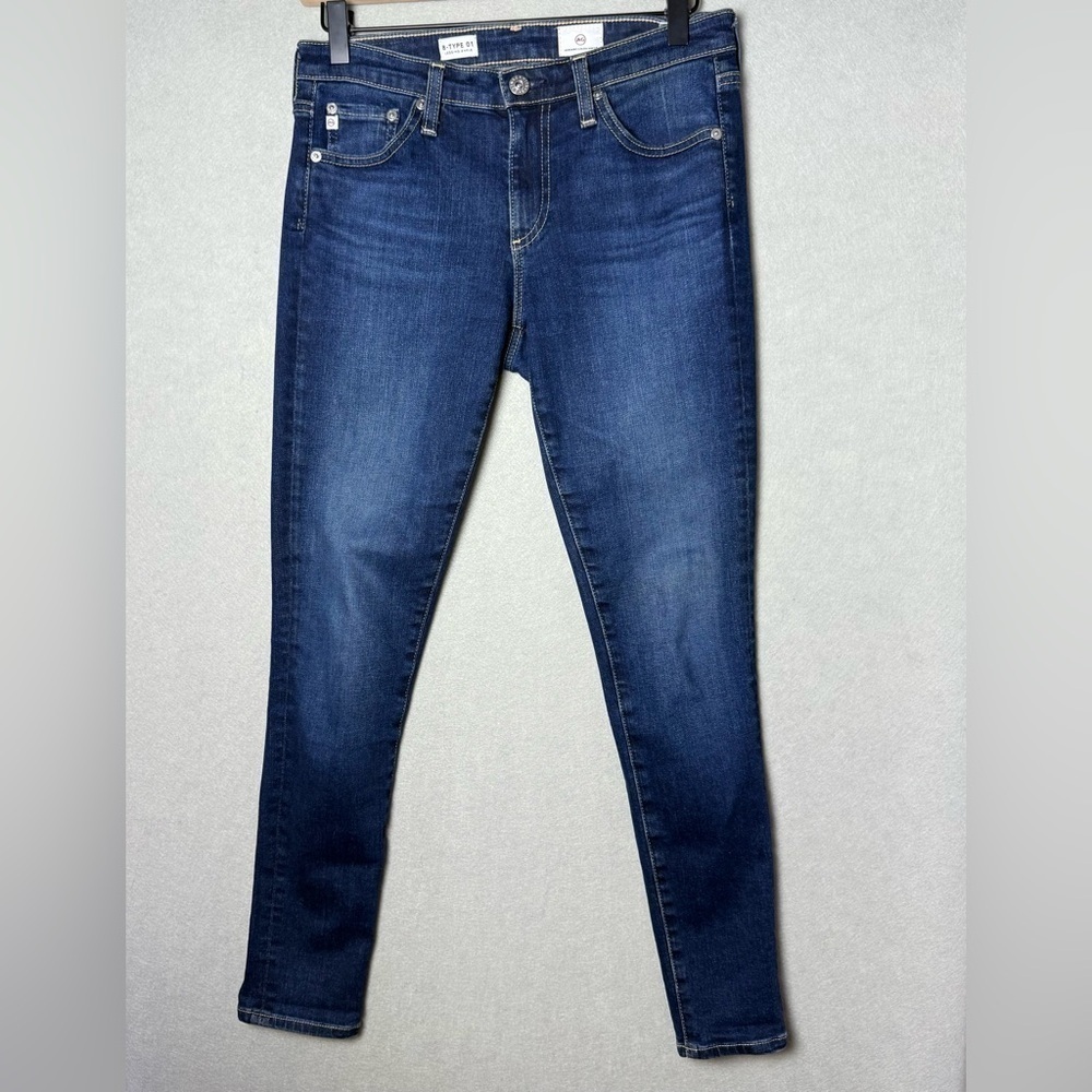 Adriano Goldschmied AG Women B-Type 01 Legging Skinny Blue Stretch Denim Jeans